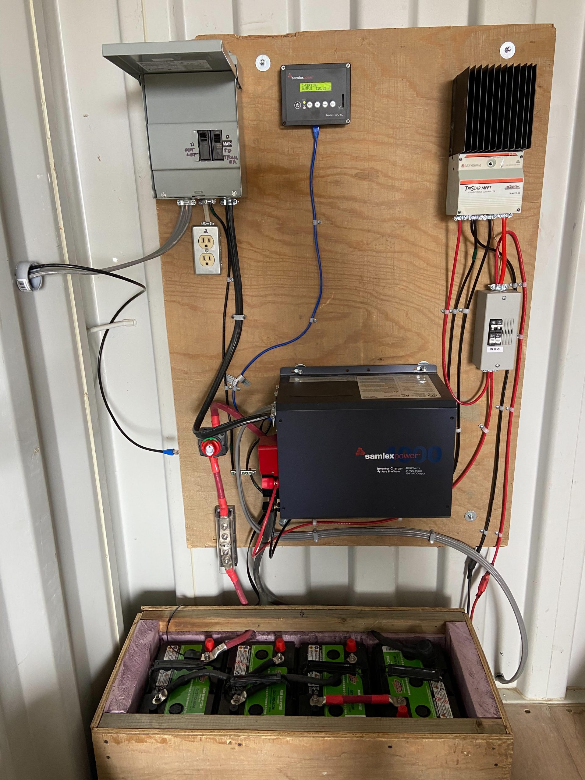 2000 watt off grid solar kit with Morningstar MPPT charge controller